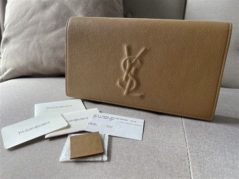 ysl belle du jour clutch bronze|Yves Saint Laurent Belle De Jour Clutch Bag, Large .